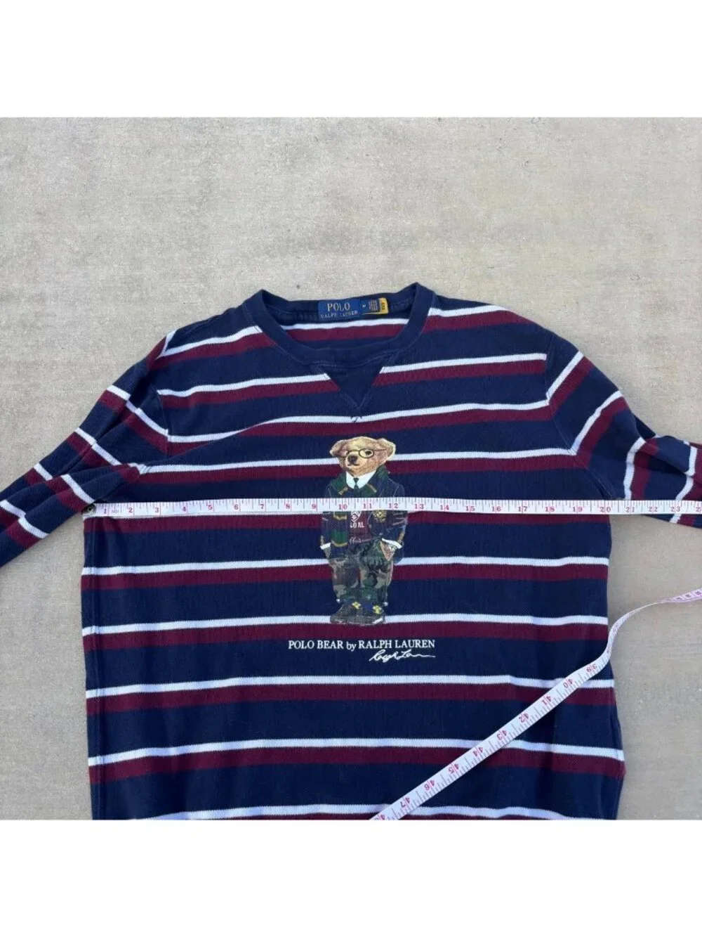 Polo Ralph Lauren Polo Bear Rugby Striped Varsity shirt size S